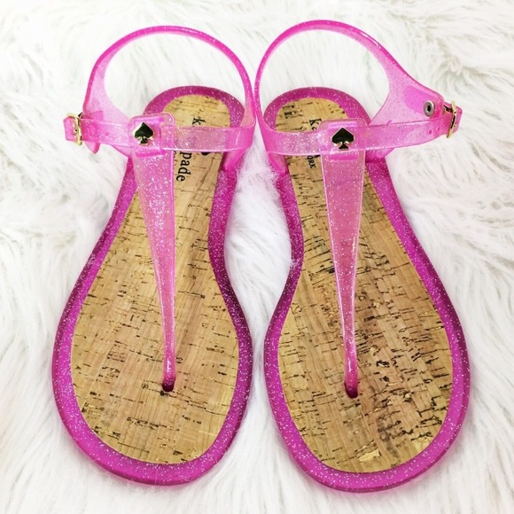 kate spade Shoes - Kate Spade Yari T Strap Jelly Glitter Sandals NWOT